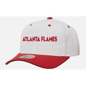 Mitchell & Ness Hat White/Red Atlanta Flames Hockey NHL Snapback Cap Calgary NEW